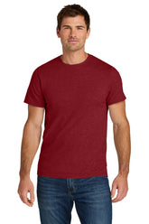 Jerzees Ultimate™ Unisex Ring Spun T-Shirt - Peppered Red Heather - S